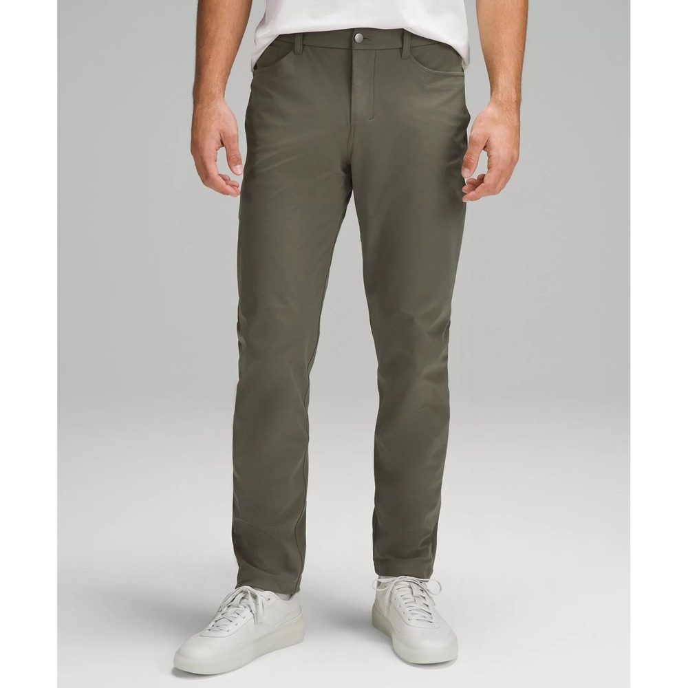 Lululemon ABC Slim-Fit Pant Warpstreme Olive Green Sage Mens 36